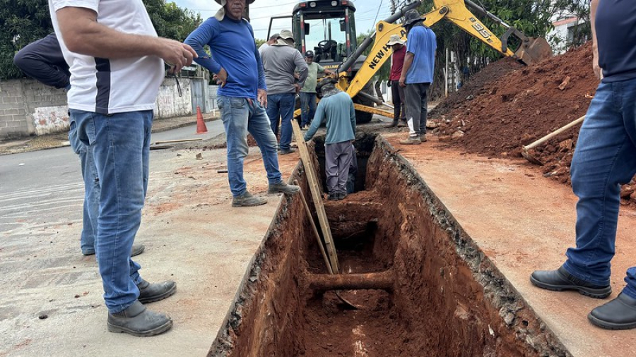 Prefeitura amplia rede de galeria pluvial no Jardim Guanabara